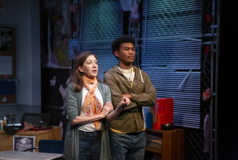 Annabelle Gurwitch and Alessandro Yokoyama in ROOM 1214