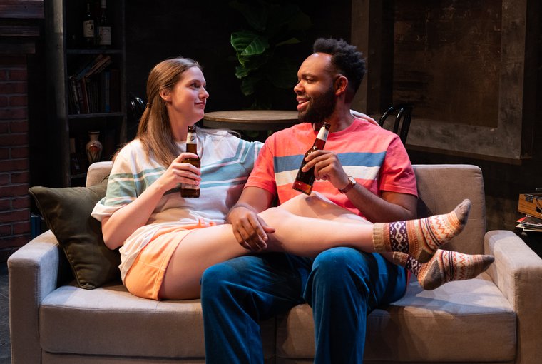 Marlina Devery and Teddy Trice in SHEDDING LOAD