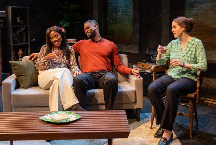 Portland Thomas, David Belleville, and Marlina Devery in SHEDDING LOAD