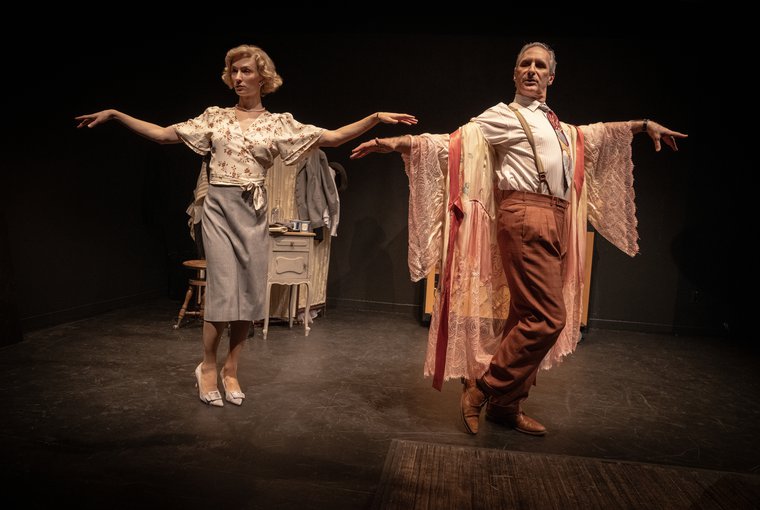 Jesse James Keitel and Mark Nadler in THE CHRISTINE JORGENSEN SHOW