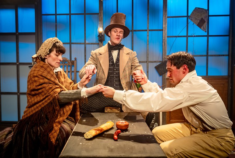 Louise Beresford, Luke Barton, and Eddy Payne in DAVID COPPERFIELD