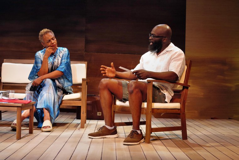 Leah Finnie and Adrain Washington in UNENTITLED