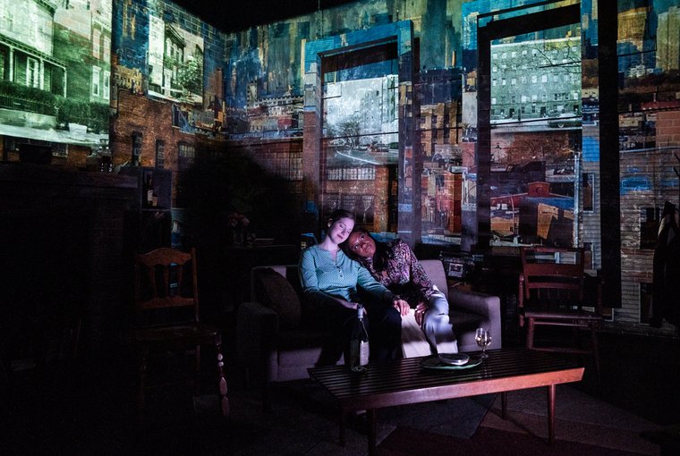 Marlina Devery and Portland Thomas in SHEDDING LOAD