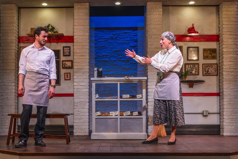 Max Wolkowitz and Lauren Singerman in THE SABBATH GIRL