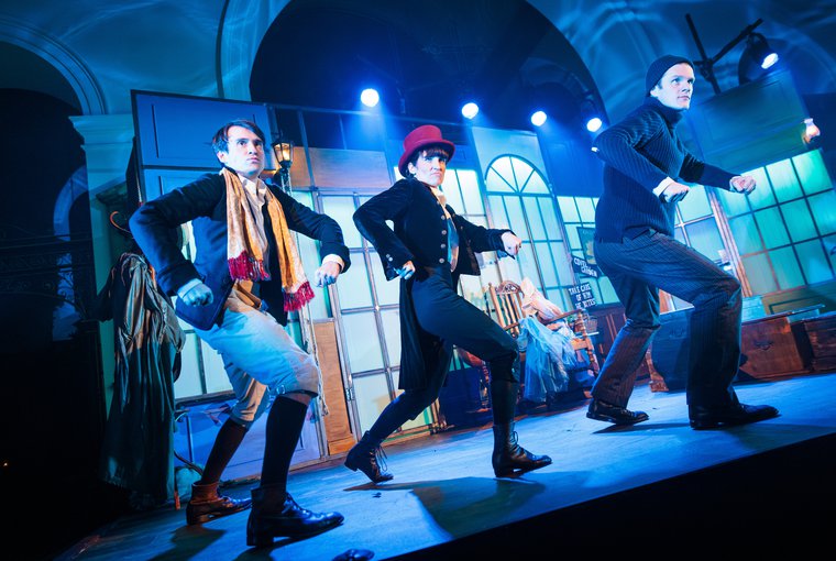 Eddy Payne, Louise Beresford, and Luke Barton in DAVID COPPERFIELD