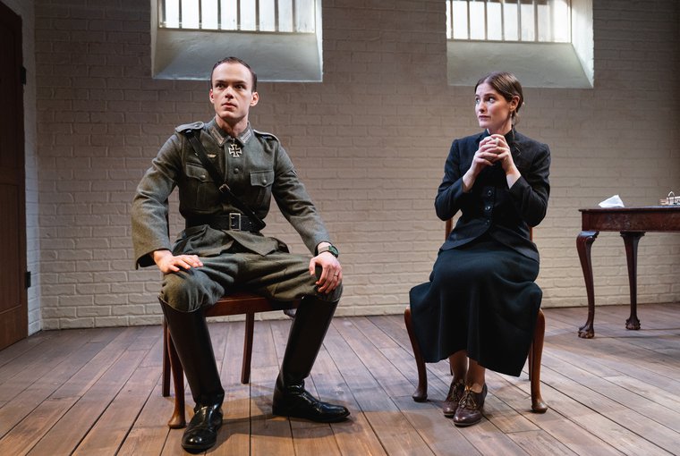 Brett Temple and Ella Dershowitz in MRS. STERN WANDERS THE PRUSSIAN STATE LIBRARY