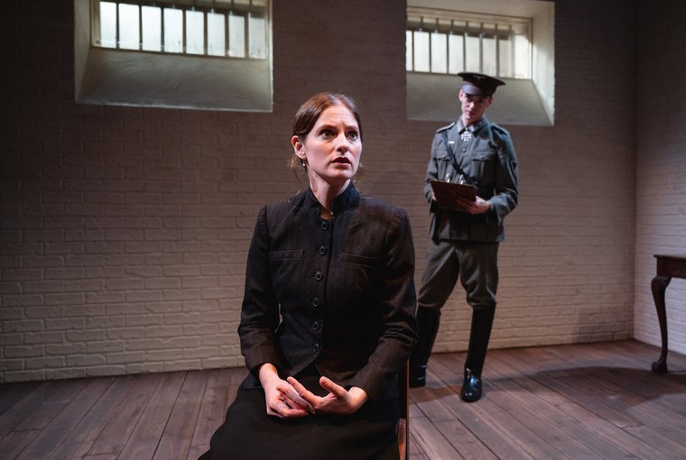 Ella Dershowitz and Brett Temple in MRS. STERN WANDERS THE PRUSSIAN STATE LIBRARY