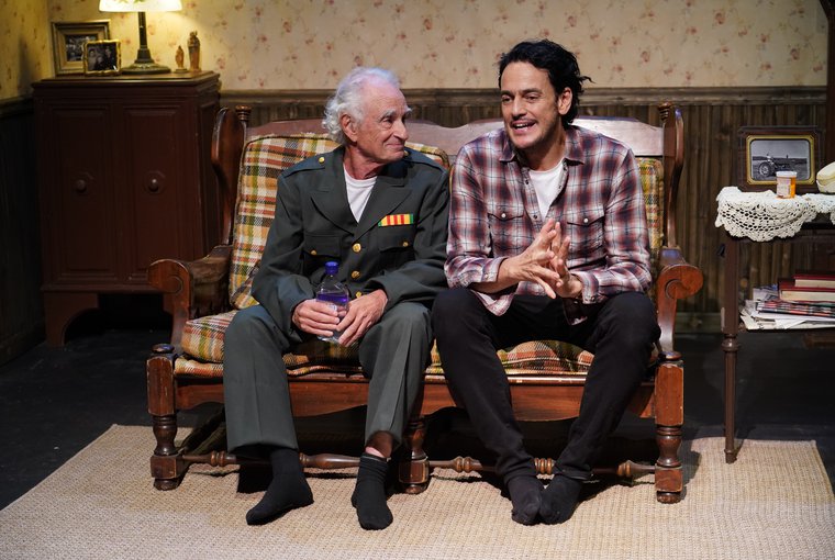 Roger Hendricks Simon and Khaled Abol Naga in IN THE SHADOW OF HER FATHER