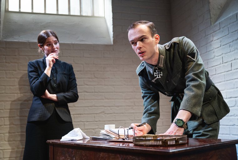 Ella Dershowitz and Brett Temple in MRS. STERN WANDERS THE PRUSSIAN STATE LIBRARY