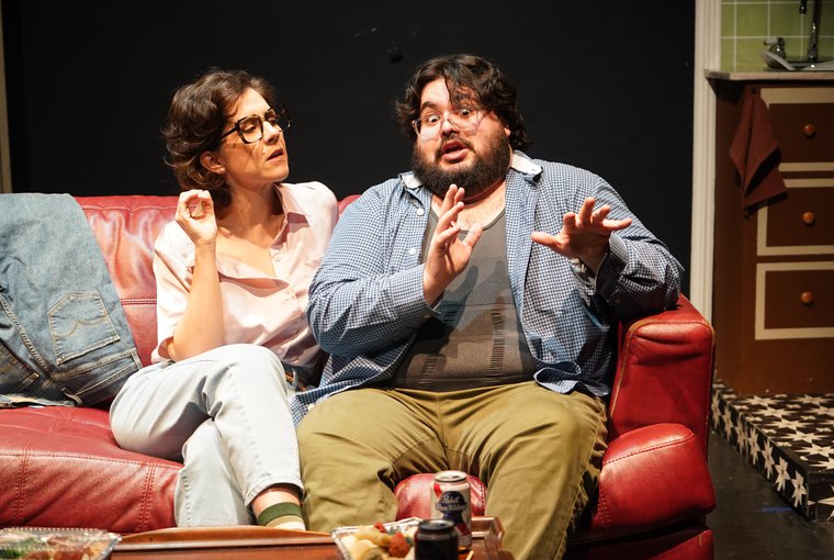 Maite Uzal and Mateo Parodi in THE IMPORTANCE OF DOING ART