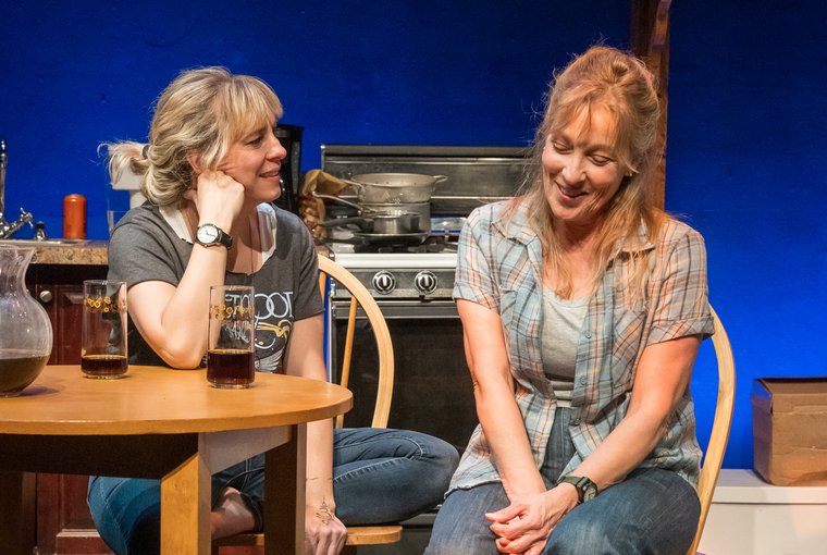 Mel House and Lisa Bostnar in THISTLES