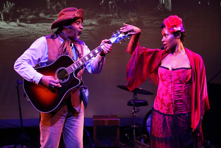 Allan Harris and Taylor Elise Jackson in CROSS THAT RIVER
