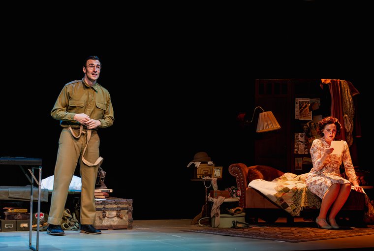 Michael Liebhauser and Alexandra Fortin in DEAR JACK, DEAR LOUISE