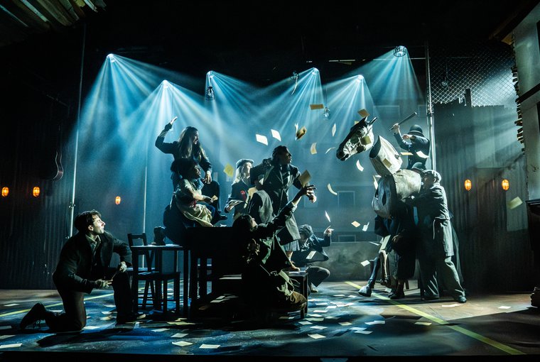 Isaac Gryn, Lizzy-Rose Esin Kelly, Preeya Kalidas, Aoife Mac Namara, Annie Majin, Romana Lewis-Malley, Michali Dantes, Jez Unwin, Ethan Pascal Peters, Natalie Elisha-Welsh, and Max Alexander-Taylor in CABLE STREET