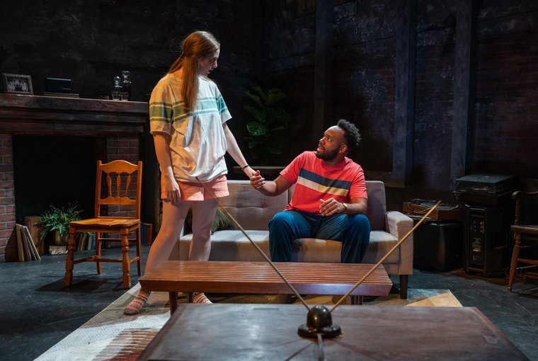 Marlina Devery and Teddy Trice in SHEDDING LOAD