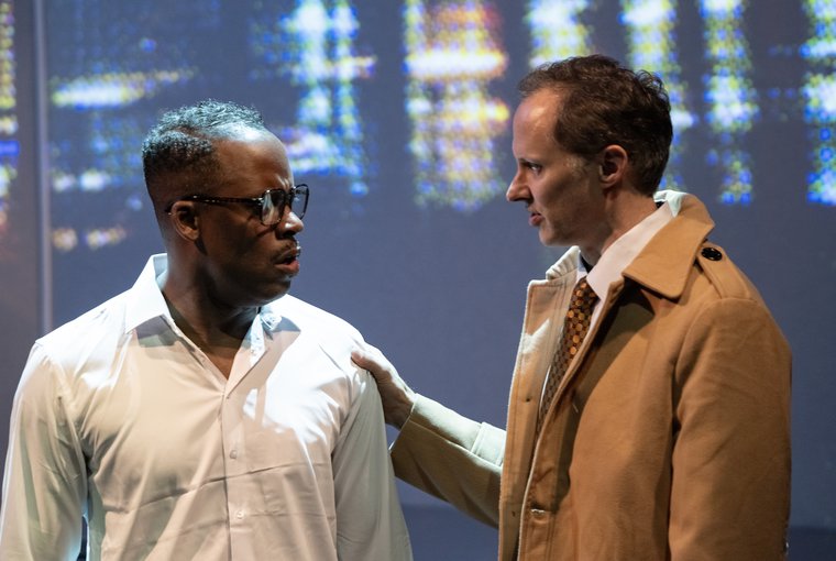 Reginald L. Barnes and Jackson Hayes in THE BLEEDING CLASS