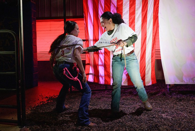 Ferin Bergen and Marvelyn Ramirez in CALF SCRAMBLE