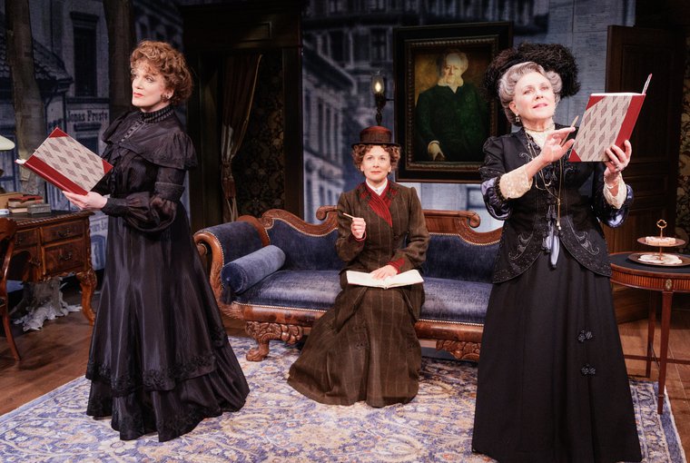 Charles Busch, Jennifer Van Dyck, and Judy Kaye in IBSEN'S GHOST