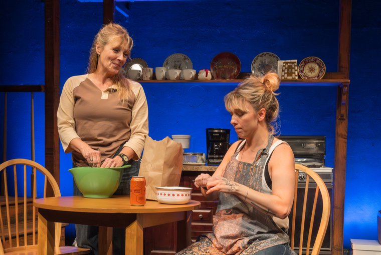 Lisa Bostnar and Mel House in THISTLES