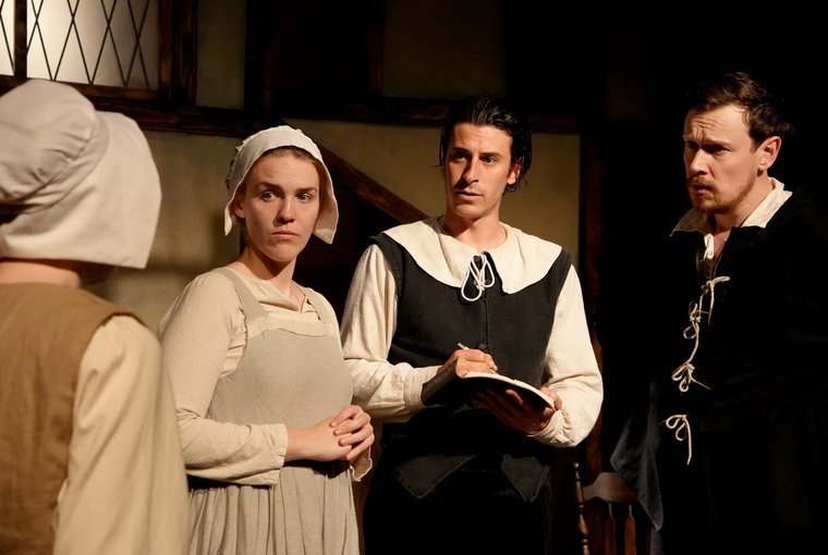 Rei Mordue, Nadia Jackson, Vincent Moisy, and Christopher Ashman in THE UNGODLY