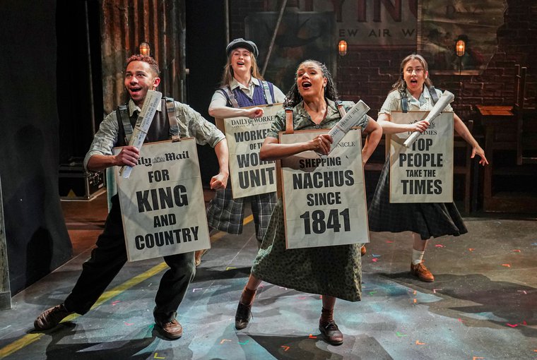 Ethan Pascal Peters, Aoife Mac Namara, Natalie Elisha-Welsh, and Romona Lewis-Malley in CABLE STREET