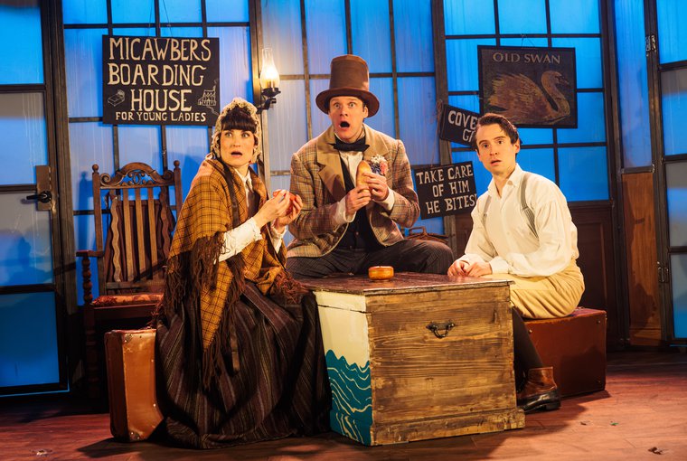 Louise Beresford, Luke Barton, and Eddy Payne in DAVID COPPERFIELD