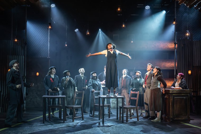 Jez Unwin, Aoife Mac Namara, Natalie Elisha-Welsh, Ethan Pascal Peters, Preeya Kalidas, Max Alexander-Taylor, Lizzy-Rose Esin Kelly, Michali Dantes, Romano Lewis-Malley, Barney WIlkinson, Annie Majin, and Debbie Chazen in CABLE STREET