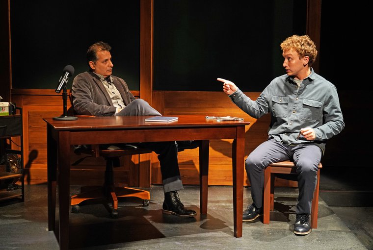 Firdous Bamji and Ethan J. Miller in THIS MUCH I KNOW