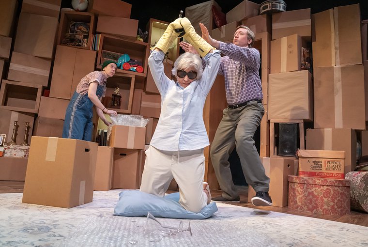 Blair Baker, Peggy J. Scott, and Cary Donaldson in THE SLOW DANCE