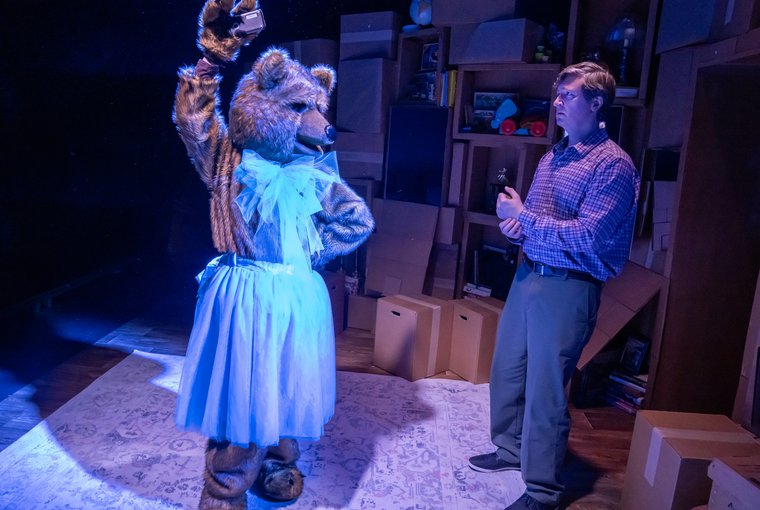 Lucy York and Cary Donaldson in THE SLOW DANCE