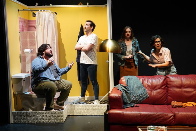 Mateo Parodi, Billy Cosgrove, Kaitlin Ruby, and Maite Uzal in THE IMPORTANCE OF DOING ART