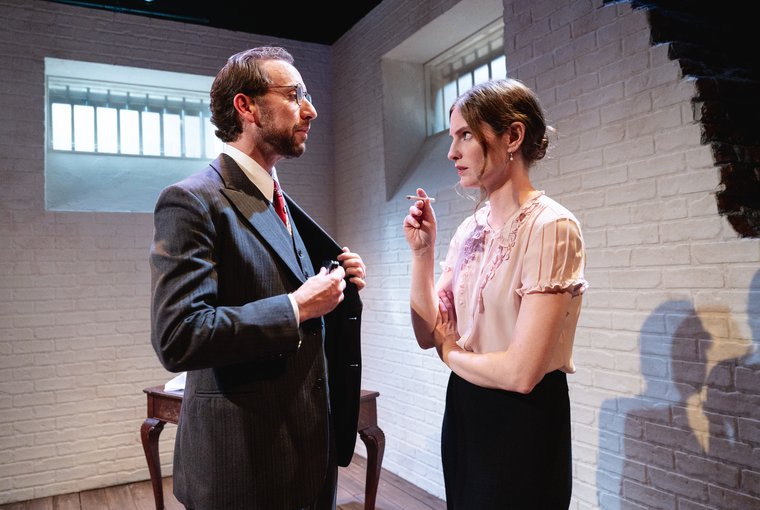 Drew Hirshfield and Ella Dershowitz in MRS. STERN WANDERS THE PRUSSIAN STATE LIBRARY